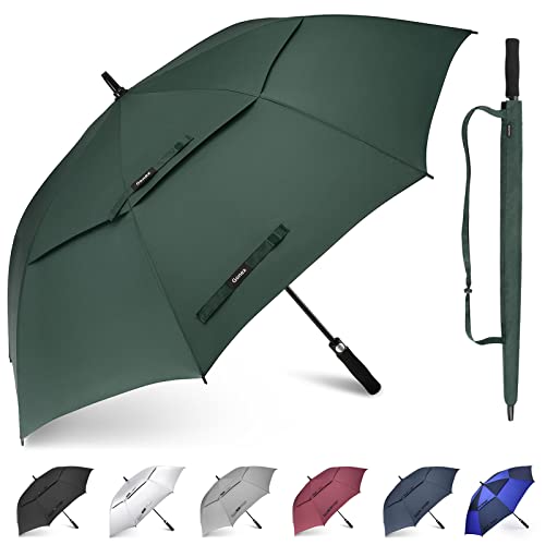 Gonex 62/68/72/80 Inch Golf Umbrella, Auto Open, Windproof, UV Protection - color: Dark Green, size: 62 inch