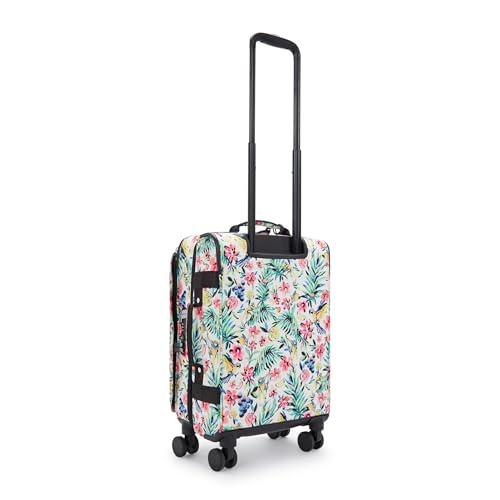 Kipling Women's Spontaneous Small Prt Softside Spinner Wheel Luggage, Integrated TSA Accepted Lock - color: Cocktail Floral, size: Small