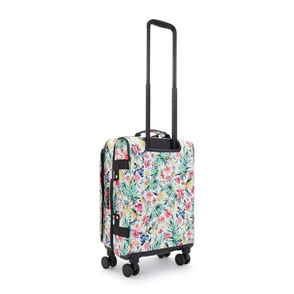 Kipling Women's Spontaneous Small Prt Softside Spinner Wheel Luggage, Integrated TSA Accepted Lock - color: Cocktail Floral, size: Small