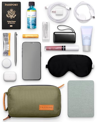 TRIPPED Travel Gear Tech Organizer Pouch for Cables and Accessories - color: Green