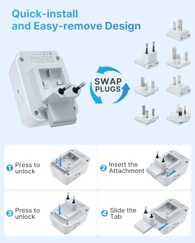 VINTAR Universal Travel Adapter for Apple Watch Charger, Type A,B,C,D,G,I,M - style: Type A/B/C/G/D/M/I-All in One Adapter