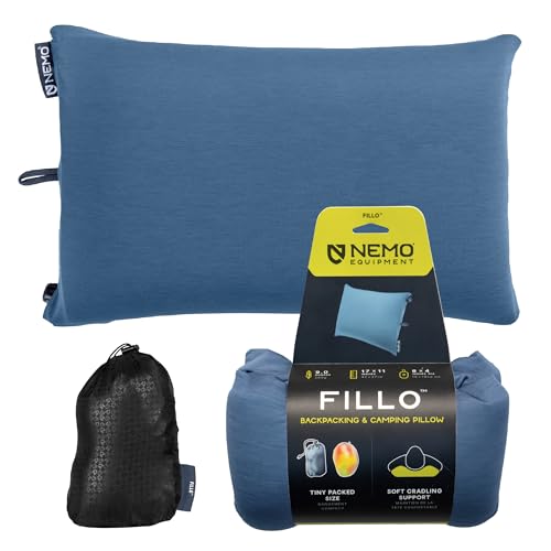 NEMO Equipment Fillo Camping Pillow - Blue Horizon/Ombre Blue - color: Blue Horizon / Ombre Blue