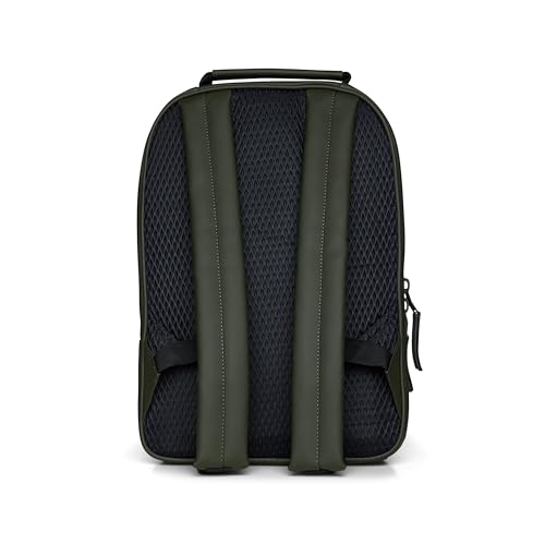 RAINS Book Daypack Waterproof Laptop Backpack for Men and Women - color: Green