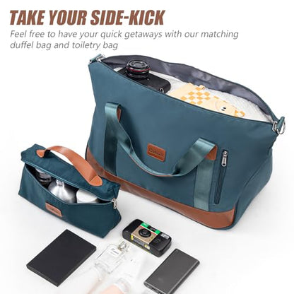 Cosbarn Luggage Sets, Lightweight Durable Hardshell, 5 piece Suitcase Sets - color: DarkGreen