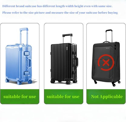 Luggage Covers Clear Suitcase Cover Protector, 20inch - color: Black, size: 20 inch