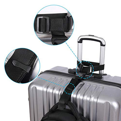 Vigorport Luggage Connector Straps for Suitcase, Add A Bag Suitcase Belt - size: 1.25''W - Large