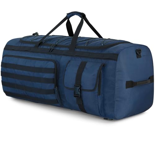 Gonex 130L Extra Large Duffel Bag, Convertible Travel Duffle - color: Dark Blue, size: 130L