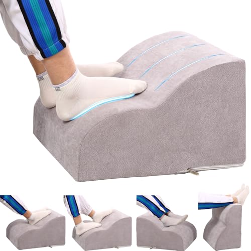 Foot Rest for Under Desk at Work.Multifunctional 3-Tier Foot Stool - color: Light Grey