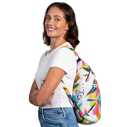 Nanobag Daypack 16L Ultralight Packable Foldable Travel Backpack for Hiking - color: Vivid Garden