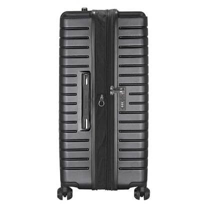 Traveler's Choice Archer Polycarbonate Hardside Spinner Luggage Set, Tie Down Straps, Grey, Checked 29-Inch - color: Grey, size: 1-Piece (Checked 29-Inch)