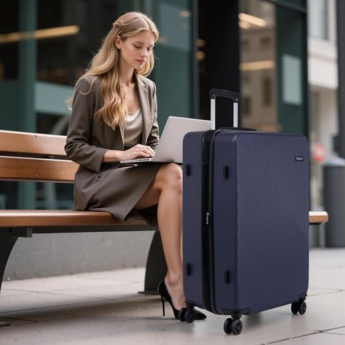 5 Piece Hardshell Luggage Set Spinner Wheels 20/24/28" Blue - color: PorscheBlue, size: 5 piece