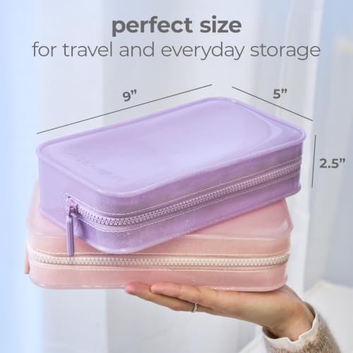 Case-Mate Jelly Makeup Bag - Waterproof Zipper Pouch - Stardust Twinkle - color: Stardust Twinkle