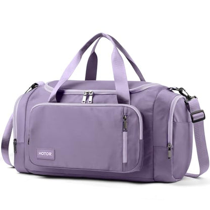HOTOR Gym Bag, Duffle Bag with Shoe Compartment, Purple 20.5x11x10.6 Inch - color: Purple, size: 20.5" x 11.0" x 10.6"