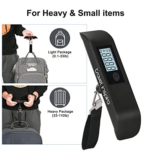 travel inspira Luggage Scale, Portable Suitcase, Weighing Scales - color: Black
