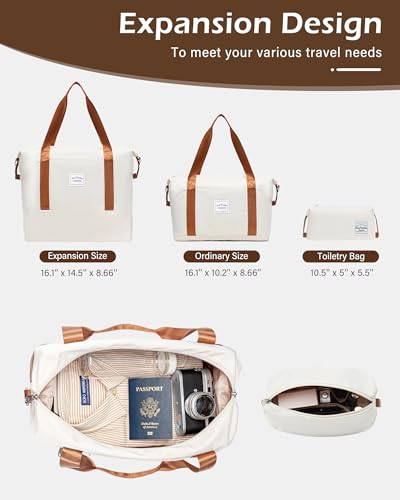 LONG VACATION Luggage Sets, 3 Piece, 20 Inch Carry On Hardshell Suitcase - color: BEIGE-BROWN, size: 3-Piece Set (20-Inch)
