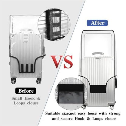 JEPELUS Suitcase Covers for Luggage 28 Inch, Clear Suitcase Protector Cover