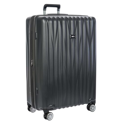 Bric's Cervia 2pc Hardside Expandable Luggage Set, 360° Spinner Wheels, Lightweight Checked Suitcase, TSA-Approved Locks, Durable, (21”/ 30”), Dark Grey - color: Dark Grey, size: 2 Piece Set (21 with Front Pocket / 30)