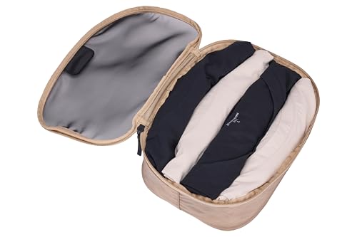 Thule Packing Cube, Size Small, Transparent Fabric, Organize Essentials, Easy to Pack, YKK Zippers - color: GENTLE BEIGE, size: Small, style: Single