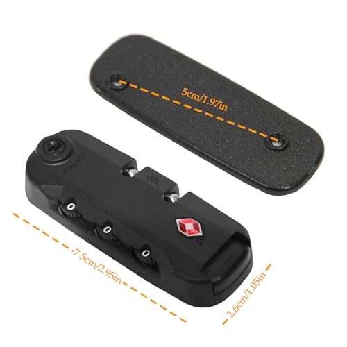 Zoofen 2 Pack Luggage Lock TSA007 Security Lock Luggage Suitcase Baggage Lock - style: TL-A
