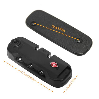 Zoofen 2 Pack Luggage Lock TSA007 Security Lock Luggage Suitcase Baggage Lock - style: TL-A