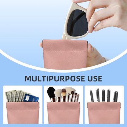 Sunglasses Case, Flat Design Night Driving Glasses Case for Men& Woman - color: Orange Blue Pink
