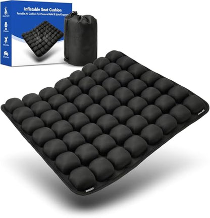 Travel Cushion for Airplane, Inflatable Seat Cushion 18 X16''