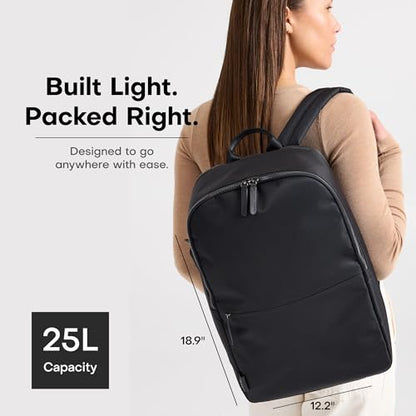 July Carry All Backpack, Water-Resistant, Multi Pocket - color: Midnight Black, size: 20L