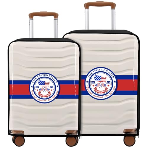 2 Pieces Clear PVC Suitcase Cover Protectors 20'' + 24'' - color: Badge-20/24 inches