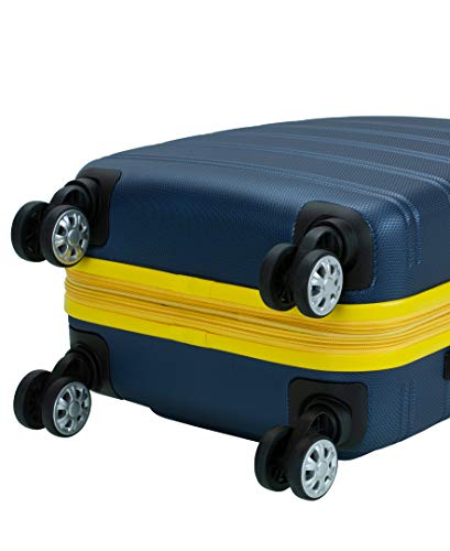 Rockland Melbourne Hardside Expandable Spinner Wheel Luggage, Carry-On 20", Navy - color: Navy, size: Carry-On 20"