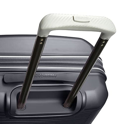 American Tourister Stratum 2.0 Hardside Expandable Luggage with Spinners, Charcoal, 2PC SET (Carry-on/Medium) - color: Charcoal, size: 2-Piece Set (Carry-on/Medium)