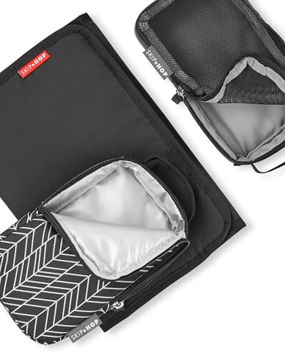 Skip Hop Diaper Bag Backpack: Forma, Multi-Function Baby Travel Bag with Changing Pad & Stroller Attachment, Jet Black - color: Black