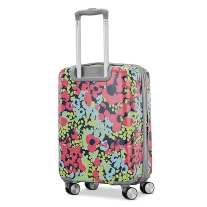 American Tourister Moonlight II Hardside Expandable Luggage with Spinner Wheels, Poppy Pattern, Carry-On 20-Inch - color: Poppy Pattern, size: Carry-On 22-Inch