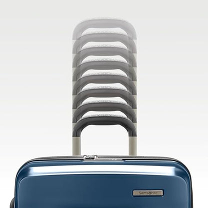Samsonite 2 Piece Luggage Set with 21/28” Hardside Lightweight Octiv (Carry-On Pro with Front Pocket & Large Checked) Expandable, Four Spinner Wheels, Adjustable Handle, TSA Approved Lock - Blue - color: Blue Denim, size: 2-Piece Set (Pro 21 with Front Po