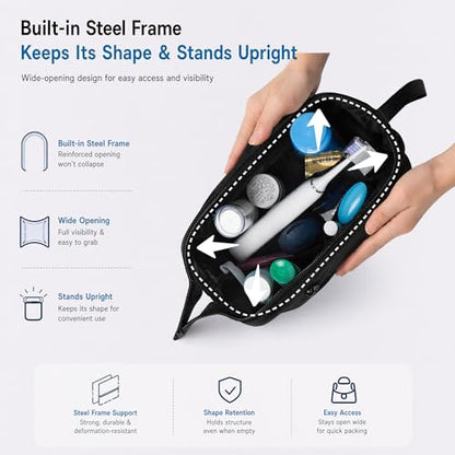 Arxus Toiletry Bag for Men Travel Wash Makeup Shaving Dopp Kit Essentials