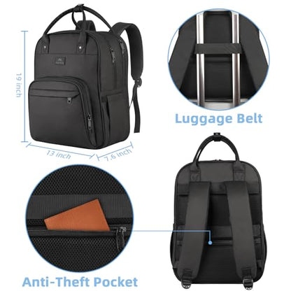 MATEIN Medical Backpack, 17 Inch Laptop Backpack with Removable Organizer - color: Black, size: 17 Inch