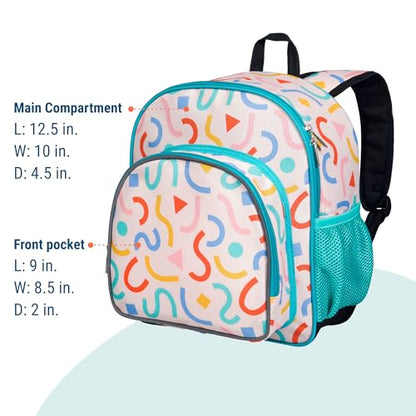 Wildkin 12 Inch Toddler Backpack for Kids, Confetti Peach - color: Confetti Peach