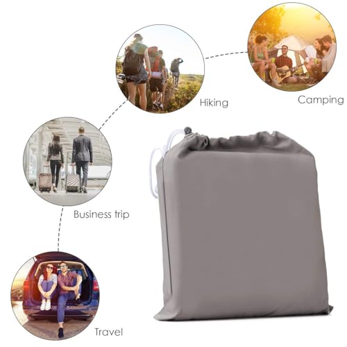 Sleeping Bag Liner, Camping Travel Home Bed Sheet Compact Sacks - color: Khaki, size: 45.3 * 82.7"