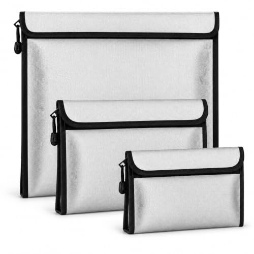 Fireproof Document Pouches for Important Papers and Valuables