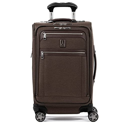 Travelpro Platinum Elite Carry-On Luggage Spinner, Espresso, 21-Inch - color: Rich Espresso Brown, size: Carry-On 21-Inch