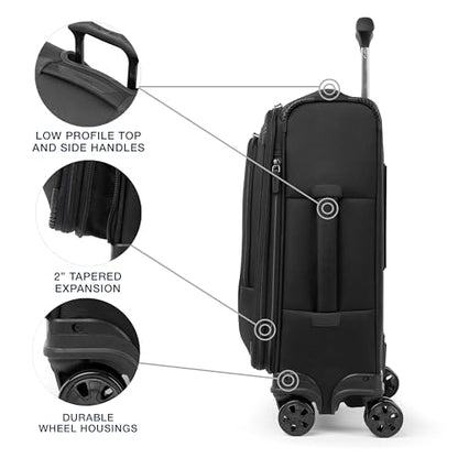 Travelpro Crew Classic Softside Carry-On Luggage, Black, 20-Inch - color: Black
