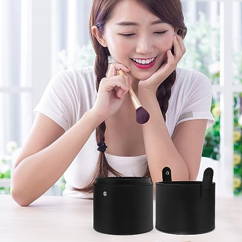 뚜껑이 있는 휴대용 메이크업 브러시 보관 홀더, 20cm(7.91인치)