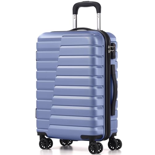 Coolife Lightweight Luggage with TSA Lock,Carry On Blue - color: Blue, size: Small(20in)