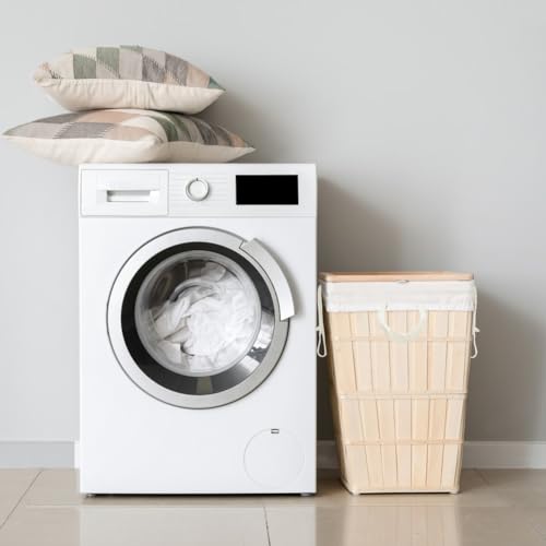 3pcs Cotton Laundry Hamper Baskets Replacement Liner Bags | Laundry bins Replaced Liner Bags, Breathable Laundry Drawstring Backpack Bags with Carrying Handles, Large Size, college - color: Beige,3pcs