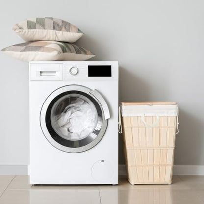 Laundry Basket Liner Replacement Bag,Large Heavy Duty Bag 18"WX10.2"DX35.5H - color: Beige,2pcs