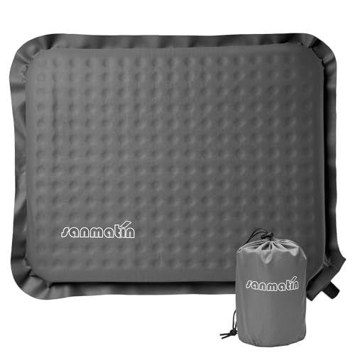 Airplane Travel Seat Cushion, 1, Grey | Inflatable seat cushion for stadium, camping,outdoors.Sondur travel cushion for airplane - color: Grey