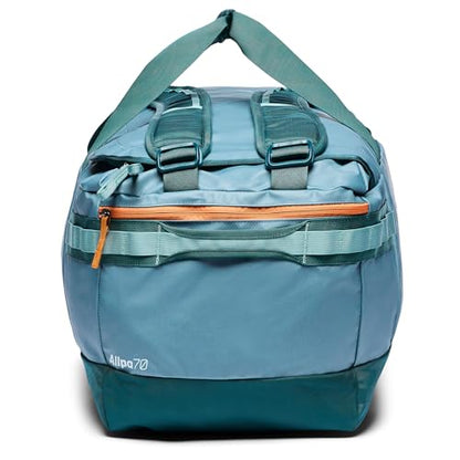 Cotopaxi Allpa 70L Getaway Duffel, Blue Spruce and Abyss - color: Blue Spruce/Abyss