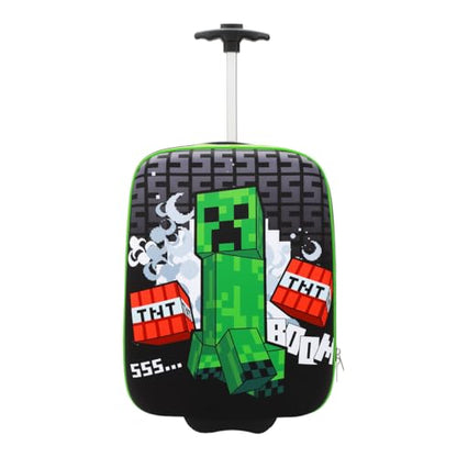 Bioworld Minecraft Creeper 2-Pack Carry On Luggage Set - color: Minecraft Creeper Green 2-Pack