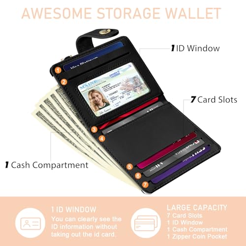 Jogjam Cow Print Rfid Women Wallet, Small Slim Thin Credit Card Holder - color: Cow Print