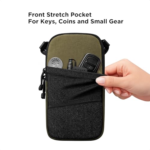 ALPAKA Modular Shoulder Pocket Small Phone Purse Crossbody Bag - color: Green-slim