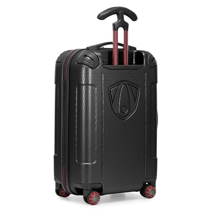 Traveler's Choice Maxporter II Polycarbonate Hardside Trunk with Spinner Wheels, Black, 22-Inch Carry-on Luggage - color: Black, size: 22-inch Carry-on Luggage